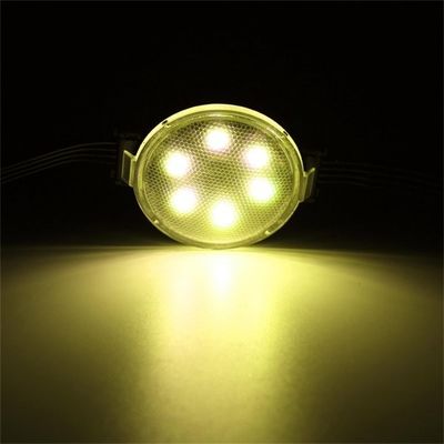 Fuente de luz de punto de 50 mm de diámetro rojo verde azul monocromático de 24 V de luz de píxel permanente exterior