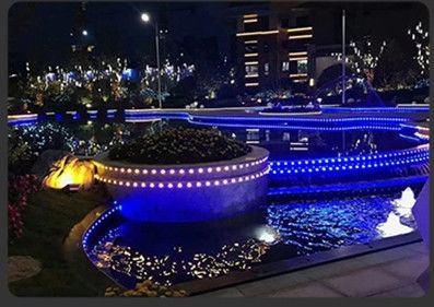 Fuente de luz de punto de color de 24V 50mm IP67 luz de píxel decorativa permanente exterior