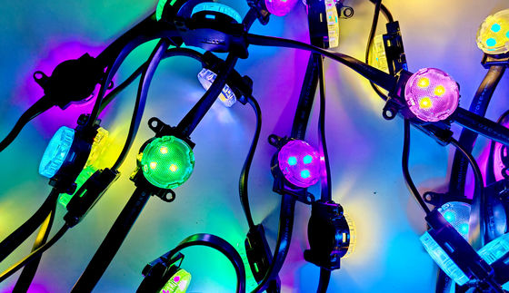 Decoración de jardín al aire libre luz de píxel LED con control DMX512 y diseño impermeable
