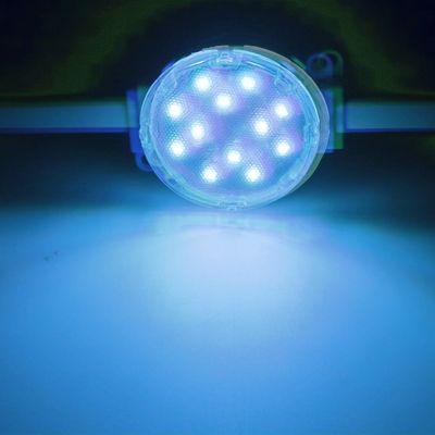 Iluminación de LED de gran diámetro de 50 mm con bombillas múltiples e impermeable para fachada DMX512