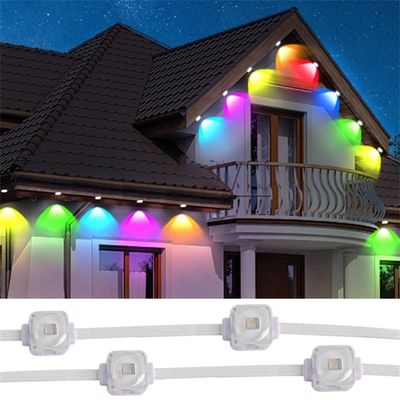 Fuente de luz de punto LED Luz de píxel para Navidad al aire libre Alto brillo 24V Color IP67