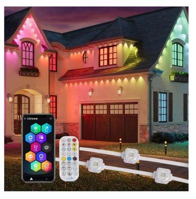 PC Shell Luces para ventanas exteriores IP67 Control WIFI 20*12.5mm DC12V/24V Aplicación Luces permanentes RGB para exteriores