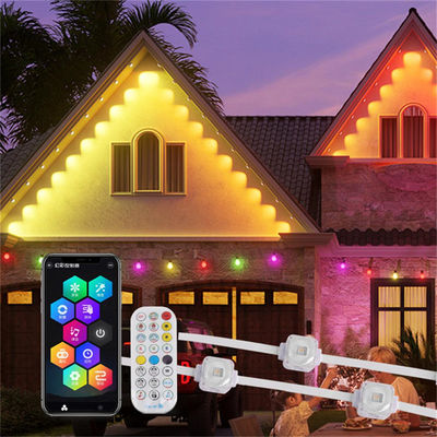 25MM RGB SMD5050 1.5W DC24V Aluminio de pista de luz exterior de la casa Ip67 Rgbw LED Rgbic Permanente Luces de Navidad al aire libre