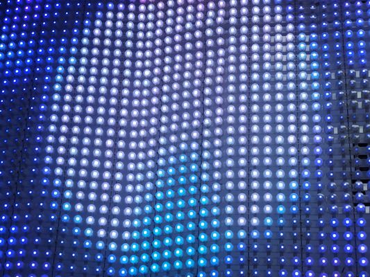 Pantalla de malla LED permanente de 20 mm LED a prueba de agua para publicidad exterior
