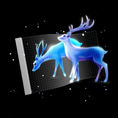 Pantalla de película LED personalizada para publicidad, pantalla de proyector transparente P20 DC5V