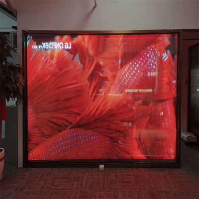 P8 DC5V Adhesive Wall Indoor Flexible LED Transparent Film Screen for Glass Display Media Facade Advertisement