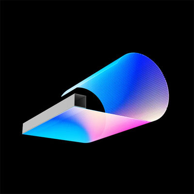 Fuente de luz LED de color flexible de alto brillo pantalla transparente LED