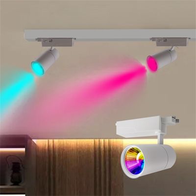 Luces de barandilla LED de 40W RGBW con diseño multifunción y perfil de canal de aluminio fijo de base