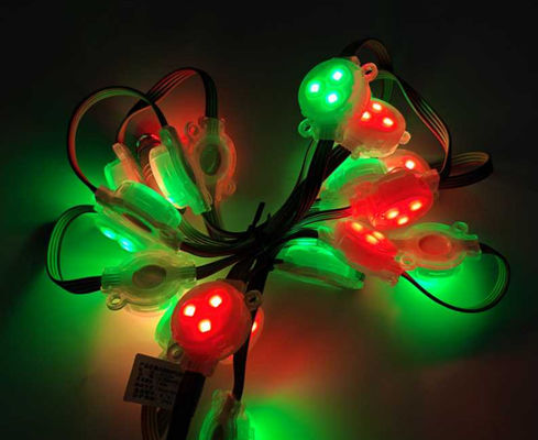DC 12V 3 piezas SMD 5050 Difuso RGB LED Pixel, Direccionable RGB LED Strip 30mm LED luz de punto de píxel