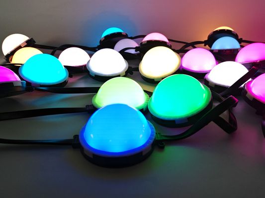 Luces de punto LED pixeladas con perfil de aluminio impermeables con chip IC DMX512 para decoración navideña permanente a voltaje de trabajo DC12V