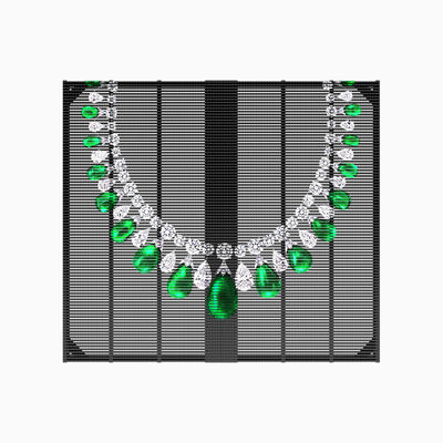 High Transparency P3.91 Full Color Display LED Grille Window with Maximum Power of 800W/m2 and High Protection Level