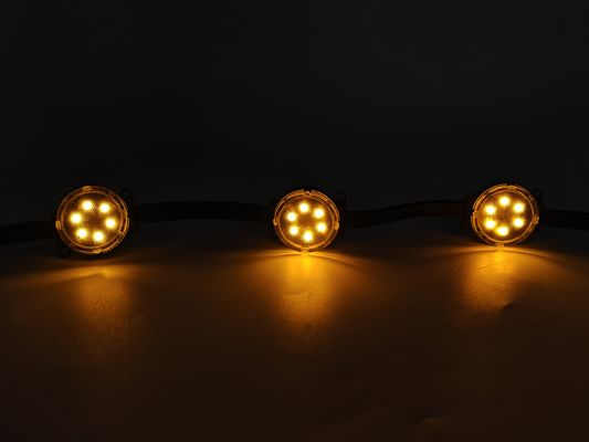 24V Smart RGB LED luces de píxel Navidad Navidad Luces de fiesta al aire libre P67 PC Cuerpo Fiestas permanentes