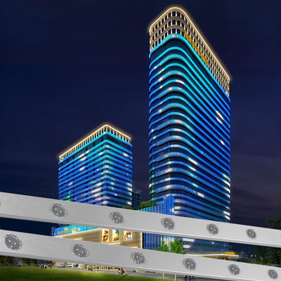 Luces puntuales programables RGB de 30 mm y 24 V IP67 para exteriores para paisajismo