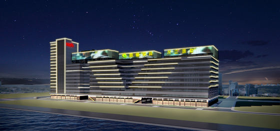 High Quality Flexible Led Pixel Mesh Screen Outdoor Building Media Facade Point Light Led Net Screen Curtain