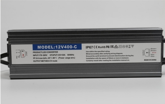 Fuente de alimentación LED IP67 a prueba de agua 12V 24V 60W 100W 200W 400W 600W Controlador LED para exteriores