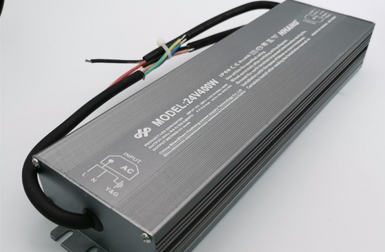 Controlador LED impermeable 400W 12V 24V Voltaje constante IP67 Transformador LED