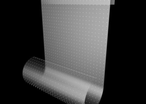 Película transparente LED flexible P20 para ventana, pantalla de vidrio interior, paneles transparentes de pantalla LED