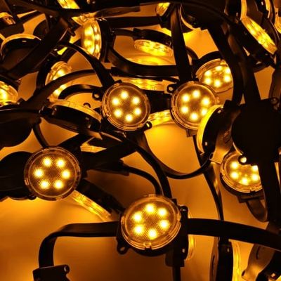 40mm Smart Addressable LED Pixel Light IP67 Waterproof High Brightness Pixel Lamp for Outdoor Facade