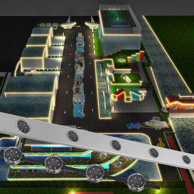 Luz de píxel LED programable de 40 mm DMX512 DC24V para aplicaciones impermeables al aire libre