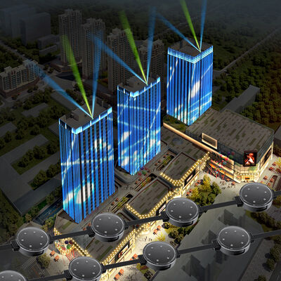 IP67 Fuera impermeable RGB 50mm Edificio de decoración DC24V Luz de punto de píxel LED