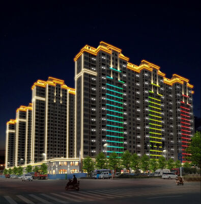 Luz de contorno LED IP67 permanente 50 mm DC24V RGB Exterior Impermeable Control DMX512 Luz de punto LED comercial