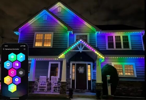 RGB punto LED Pixel Light Track Iluminación exterior Iluminación de techo Decoración