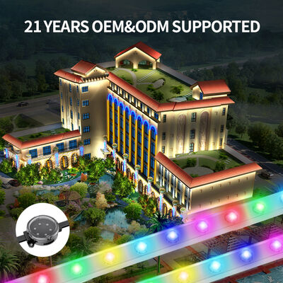 Fuente de luz puntual LED RGB direccionable de aluminio IP67, perfil de aluminio, LED permanente para exteriores, luces navideñas