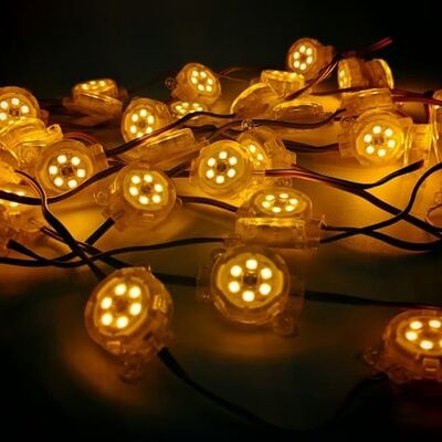 Luz LED de punto flexible de material PC de 30 mm y 12 V SMD2835 IP67 impermeable