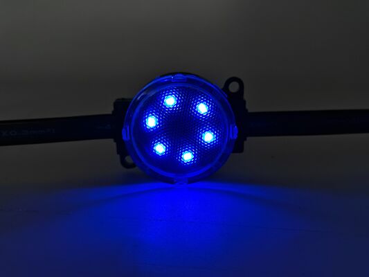 Luz de punto LED de 50 mm, impermeable IP67, 24 V con control DMX512 para iluminación de fachadas exteriores