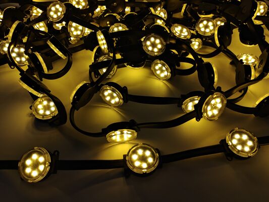 50 mm IP67 resistente al agua RGBW LED Pixel Light con control DMX512 para decoración de fachadas de edificios al aire libre