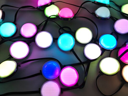 80mm de luz LED a prueba de agua. IP67, colores RGBY, carcasa de PC para iluminación de edificios al aire libre