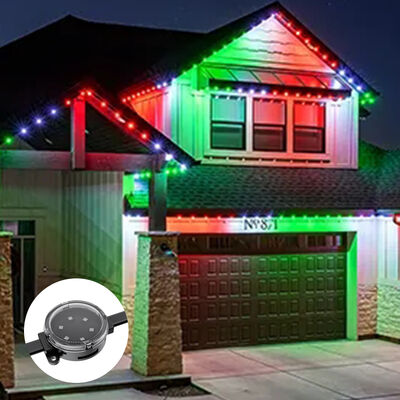 40mm Smart Adresable LED Pixel Light IP67 Inodoro Alto Brillo Fuera de la fachada de la lámpara de pared de los medios