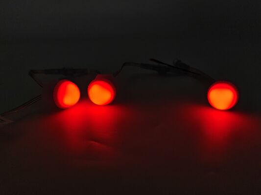 80mm de luz LED a prueba de agua. IP67, colores RGBY, carcasa de PC para iluminación de edificios al aire libre