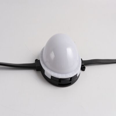 80 mm de luz LED de punto de 80 mm de PC de vivienda con Bayer LED Chips controlada RGB IP67 lámpara resistente al agua para la decoración de fachadas de parques de diversiones al aire libre