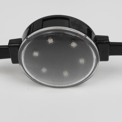 IP67 Fuente de luz LED de punto exterior de 40 mm 2W RGBW con control DMX de 48 V para decoración de fachadas de hoteles
