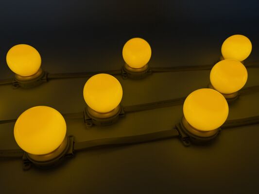 40mm RGB Full Color 24V IP67 PC LED Point Light Outdoor Building Facade Landscape Garden Decoration
