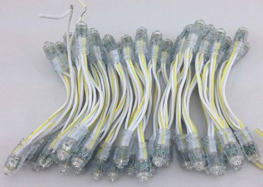 Luz amarilla del pixel de la prenda impermeable IP65 los 9MM LED para la muestra al aire libre del LED