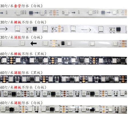 Rgb Led Strip Lights 5M 60Led/M Programmable WS2811 RGB 5050 LED Strip Digital Addressable Mag