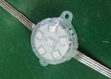 Luces decorativas de DC24V LED, solas luces programables del pixel del color 38m m LED