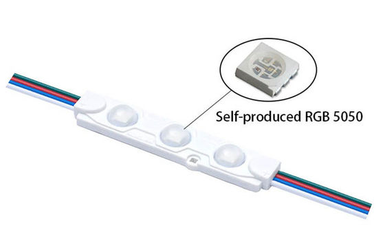 DC12V impermeable 0.72W RGB llevó las luces SMD5050 del módulo