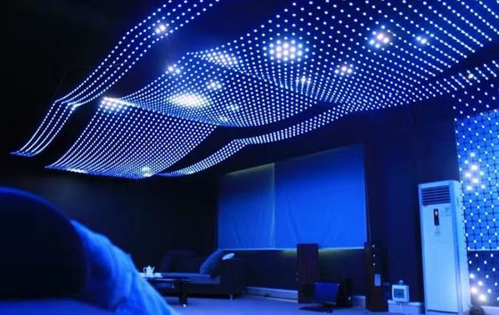 DMX512 Led Mesh Video Wall SMD5050 For Building Background