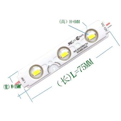 Alta potencia 12v 3 Leds Modulo 1.5w Impermeable 2835 Exterior Alto Brillo de Inyección de Canal de la Carta de luz de fondo Mini luces LED módulos